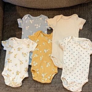Carter’s Floral Bodysuits - NWOT